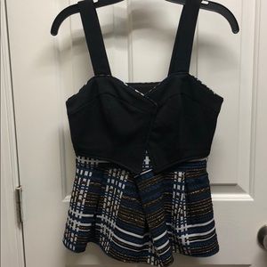 Anthropologie Peplum Tank XS